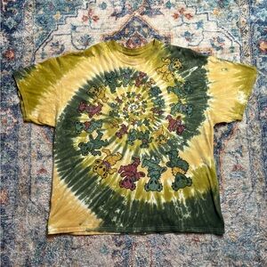 Liquid Blue Spiral Aliens T-shirt Medium